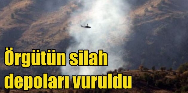 PKK'nın gizli silah depoları vuruldu: Amerikan yapımı silah çıktı