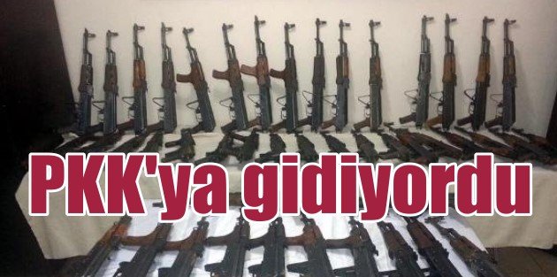 PKK'ya gönderilen 48 Kalaşnikof ve roket atarlar yakalandı