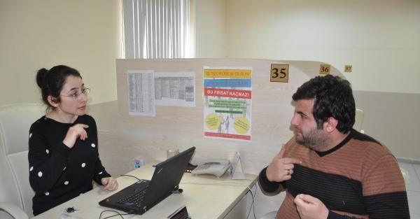 Samsun İşkur'da, işsiz engelliler için işaret dili öğrendiler