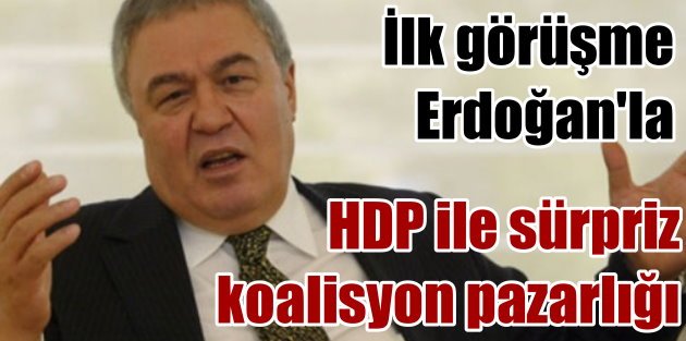 Saray'da HDP'li koalisyon pazarlığı