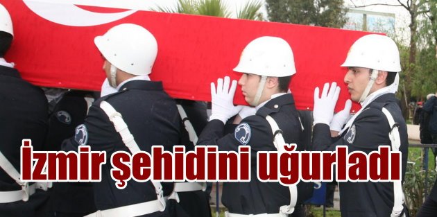 Şehit Polis memuru Aksöz İzmir'de toprağa verildi
