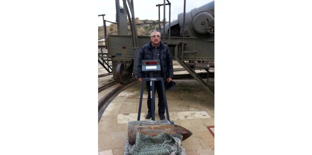 Seyit Onbaşı'nın sırtladığı top mermisinin ağırlığı net 215 kilo