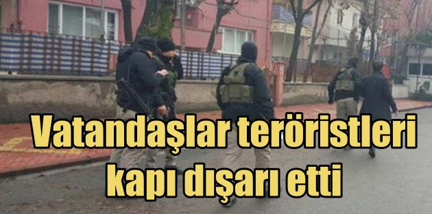 Siirt'te PKK'lıları vatandaşlar evden atmış