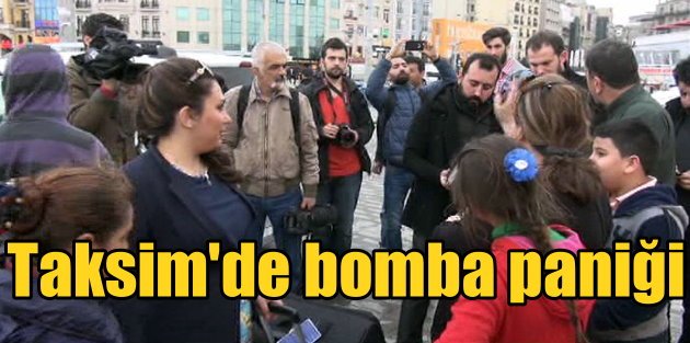 Taksim'de bomba paniği; Arap turist çantasını unutup gitmiş