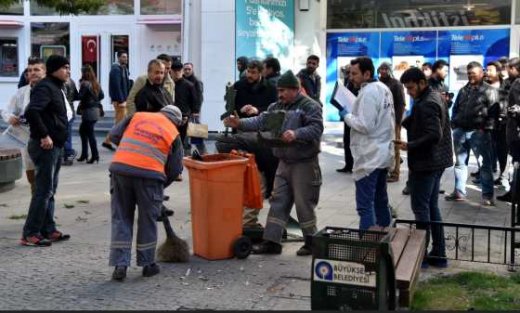Teröristler bombayı çöp kovasına koymuş