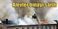 Çankırı'da korkutan yangın; Alevler biran anda binayı sardı