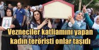 Vezneciler katliamını yapan teröristin tabutunu HDP'liler taşıdı