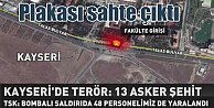 Kayseri'de patlama; Bombalı araç plakası sahte çıktı