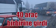 Konya'da zincirleme kaza: Sis ve buzlanma 40 araç birbirine girdi