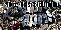 Şırnak Uludere'de 40 terörist öldürüldü