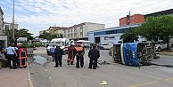 Ataşehir'de minibüsler çarpıştı