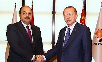 Cumhurbaşkanı Erdoğan, Katar Savunma Bakanı Attiyah'ı kabul etti