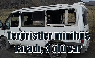 Ağrı'da teröristler minibüse ateş açtı: 3 ölü, 2 yaralı