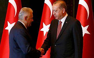 Cumhurbaşkanı Erdoğan Başbakan Yıldırım'ı kabul etti