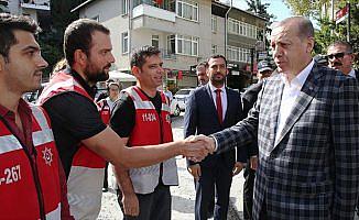 Cumhurbaşkanı Erdoğan vatandaşlarla bayramlaştı