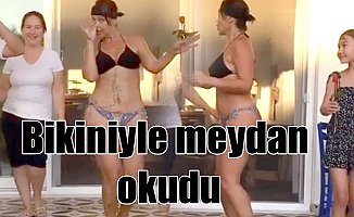 Hülya Avşar'dan bikinili dans gösterisi