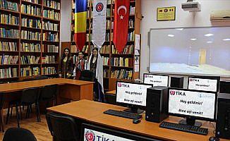 Romanya'daki Cahit Arf kütüphanesi yenilendi