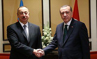 Erdoğan, Azerbaycan Cumhurbaşkanı Aliyev'le görüştü