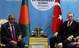 Erdoğan, Bangladeş Cumhurbaşkanı Hamid ile görüştü