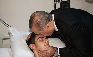 Erdoğan ve Yıldırım'dan hasta ziyareti
