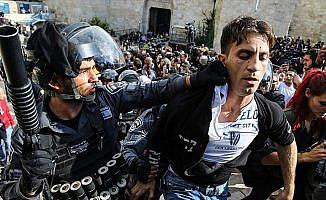 Kudüs’te protesto gösterisine İsrail polisinden müdahale