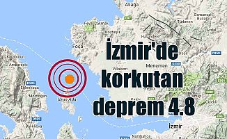 Son Dakika Deprem, İzmir'de deprem; İzmir Körfezi 4.8 ile sallandı