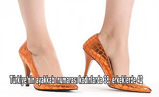 Türkiye’nin ayakkabı numarası kadınlarda 38, erkeklerde 42