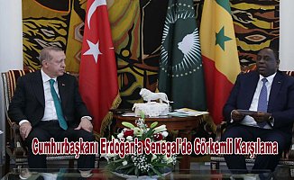 Cumhurbaşkanı Erdoğan'a Senegal'de Görkemli Karşılama