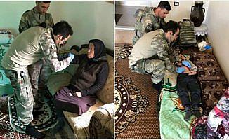 YPG/PKK'nın elinden kurtarılan siviller sağlık taramasından geçirildi