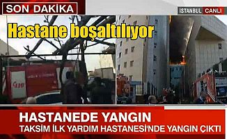 Gaziosmanpaşa Taksim İlkyardım Hastanesi'nde yangın