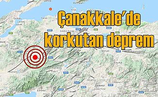 Çanakkale'de deprem oldu, Çanakkale Çan 4.5 ile sallandı