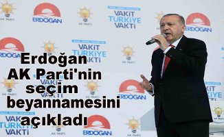 Erdoğan AK Parti'nin seçim beyannamesini açıkladı