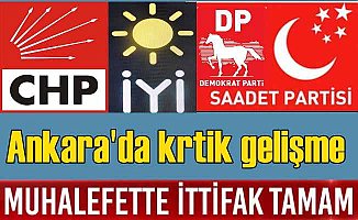 Son Dakika: CHP, İYİ Parti, SP ve DP ittifak için anlaştı