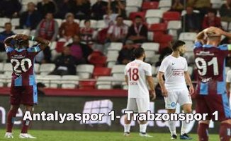 Antalyaspor ve Trabzonspor puanları paylaştı