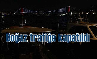 Orkoz yüzünden İstanbul Boğazı trafiğe kapatıldı