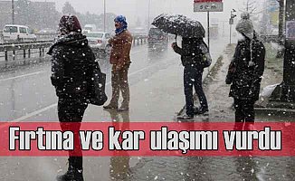 Bugün hava nasıl olacak? Kar ve fırtına İstanbul'u esir aldı