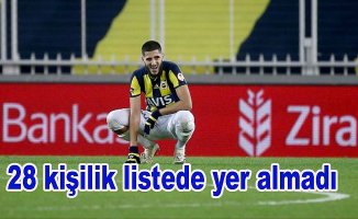 Fenerbahçe'de şok...liste dışı kaldı
