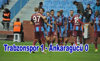 Trabzonspor tek golle 3 puanı aldı