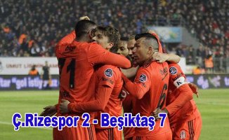 Beşiktaş Rizespor'a tarihi fark attı