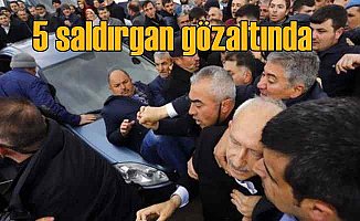 Kılıçdaroğlu'na saldırı, 5 kişi gözaltında