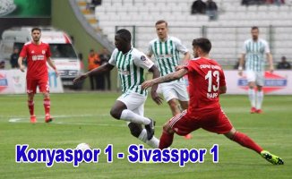 Konyaspor, Sivasspor ile puanları paylaştı