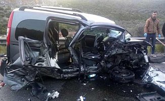 Milas'ta feci kaza, 2 ölü 4 yaralı var