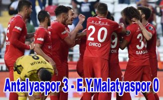 Antalyaspor, E.Y.Malatyaspor'u farklı yendi