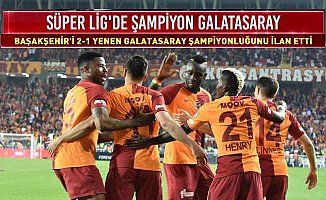 Galatasaray şampiyonluğunu ilan etti