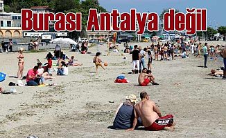 İstanbul sahilleri Antalya'ya benzedi