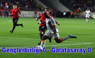 Galatasaray galibiyete hasret kaldı