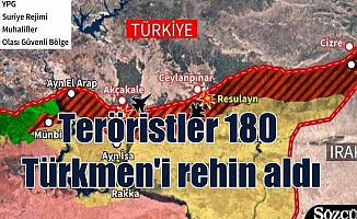 Teröristler Türkmen köyünü bastı, 180 kişiyi rehin aldı