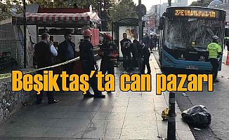 Beşiktaş'ta halk otobüsü otobüs kalabalığa daldı, 14 yaralı var