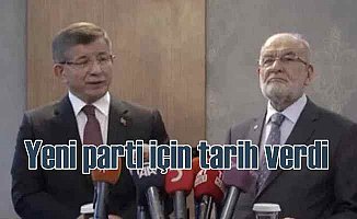 Davutoğlu yeni parti için ilk kez tarih verdi