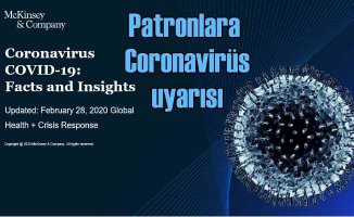 McKinsey, iş dünyası için corona virüsüne karşı 7 temel eylem önerisinde bulundu